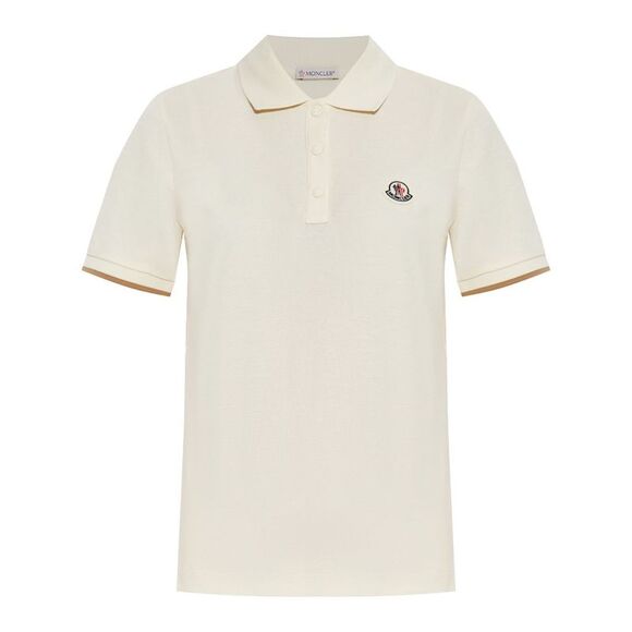 Moncler Women Logo Cotton Polo Shirt